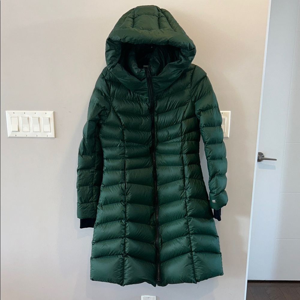 Soia + Kyo LITA-U Midi Down Puffer Jacket Midnight Forest - Picture 6 of 16
